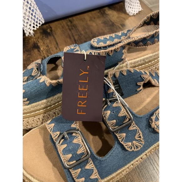 Freely Women's Raffia Platform Sandals, 10 - Picture 8 of 9